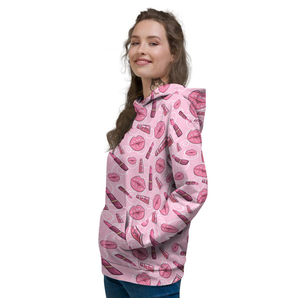 Lips Funky Kiss Print Pattern Women's Hoodie-grizzshop