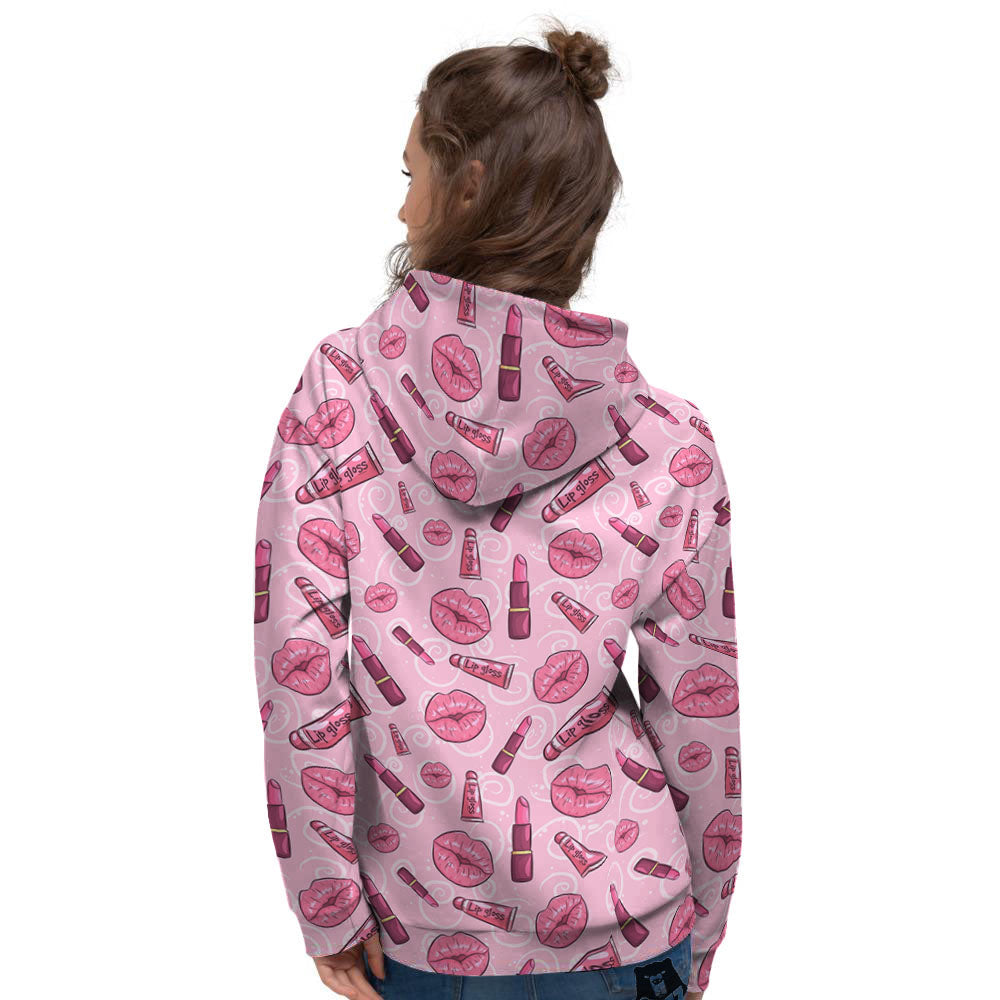 Lips Funky Kiss Print Pattern Women's Hoodie-grizzshop