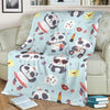 Lips Panda Pattern Print Blanket-grizzshop