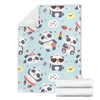 Lips Panda Pattern Print Blanket-grizzshop