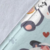 Lips Panda Pattern Print Blanket-grizzshop