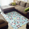 Lips Panda Pattern Print Floor Mat-grizzshop