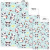 Lips Panda Pattern Print Floor Mat-grizzshop