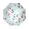 Lips Panda Pattern Print Foldable Umbrella-grizzshop