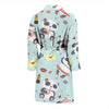 Lips Panda Pattern Print Men Long Robe-grizzshop