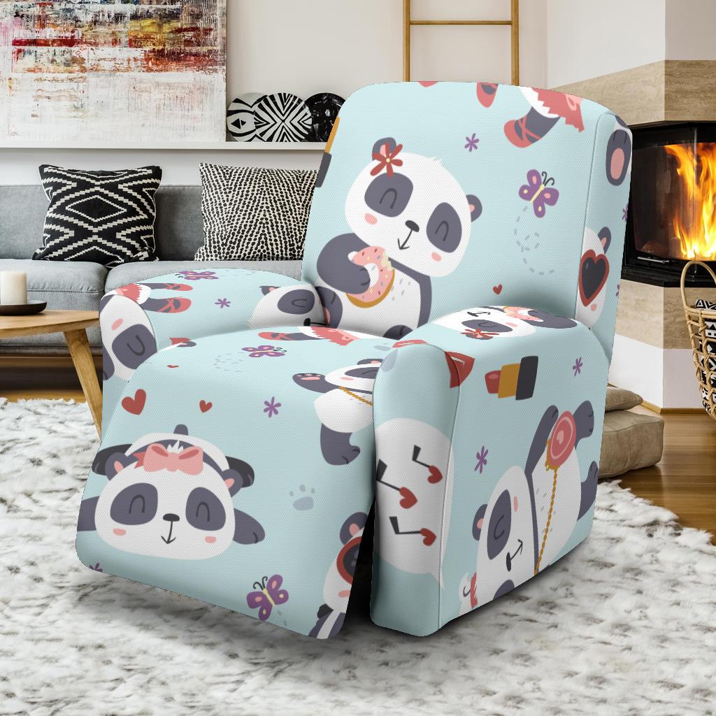 Lips Panda Pattern Print Recliner Cover-grizzshop