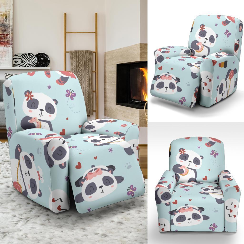 Lips Panda Pattern Print Recliner Cover-grizzshop