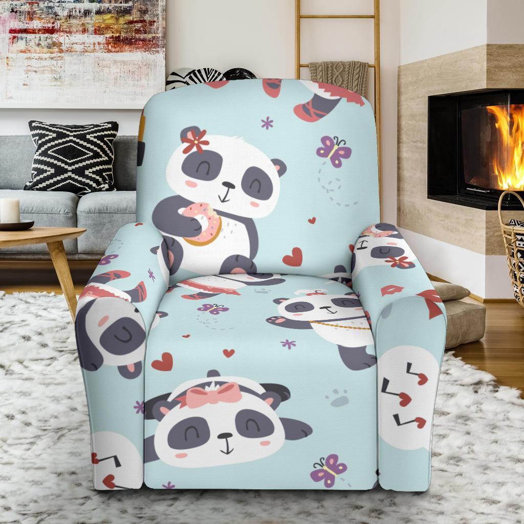 Lips Panda Pattern Print Recliner Cover-grizzshop