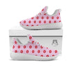 Lips Pink And Red Print Pattern White Athletic Shoes-grizzshop