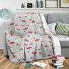 Lipstick Red Lips Pattern Print Blanket-grizzshop