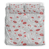 Lipstick Red Lips Pattern Print Duvet Cover Bedding Set-grizzshop