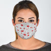 Lipstick Red Lips Pattern Print Face Mask-grizzshop