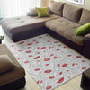 Lipstick Red Lips Pattern Print Floor Mat-grizzshop