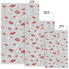 Lipstick Red Lips Pattern Print Floor Mat-grizzshop