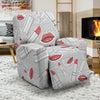 Lipstick Red Lips Pattern Print Recliner Cover-grizzshop