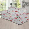 Lipstick Red Lips Pattern Print Sofa Covers-grizzshop