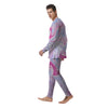 Liquid And Fluid Marble Pink Print Men's Pajamas-grizzshop