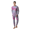 Liquid And Fluid Marble Pink Print Men's Pajamas-grizzshop