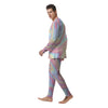 Liquid And Marble Pastel Print Men's Pajamas-grizzshop