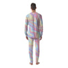 Liquid And Marble Pastel Print Men's Pajamas-grizzshop