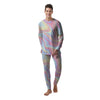 Liquid And Marble Pastel Print Men's Pajamas-grizzshop