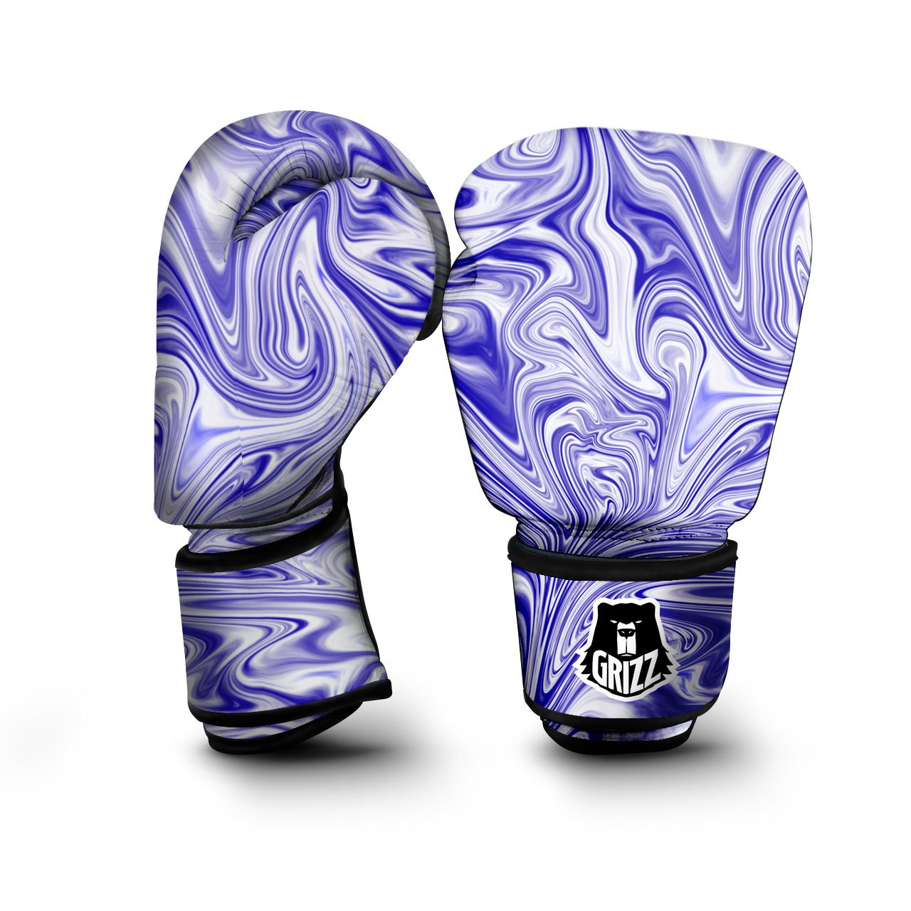 Liquid Psychedelic Print Pattern Boxing Gloves-grizzshop
