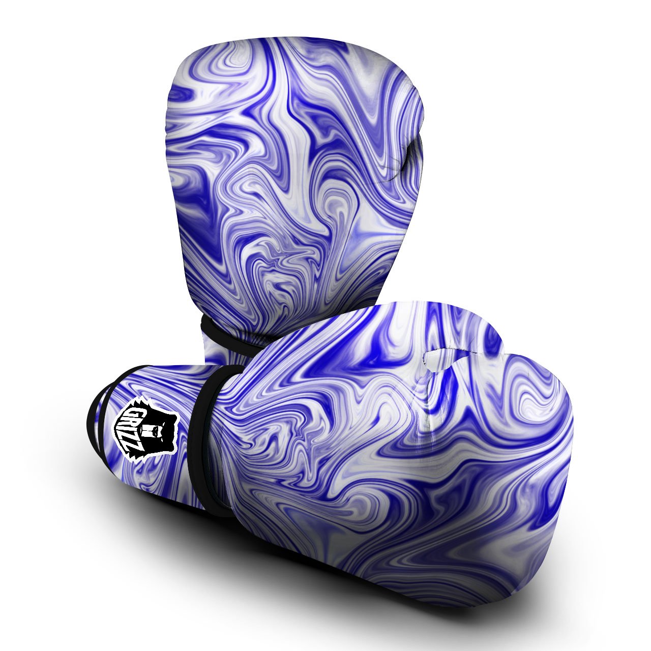 Liquid Psychedelic Print Pattern Boxing Gloves-grizzshop
