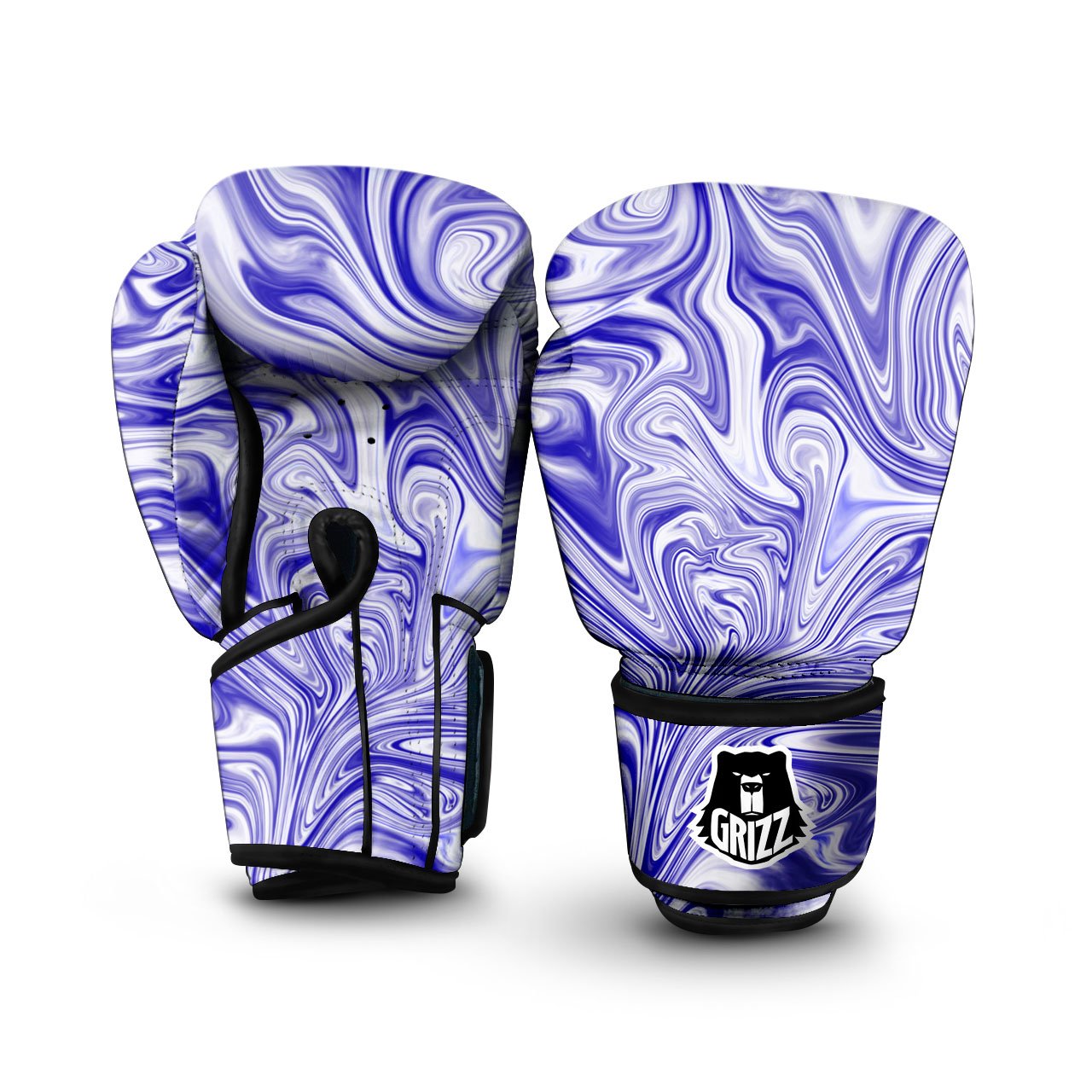 Liquid Psychedelic Print Pattern Boxing Gloves-grizzshop