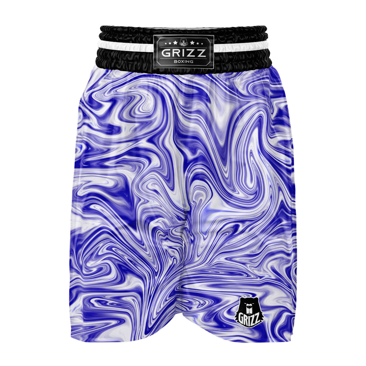 Liquid Psychedelic Print Pattern Boxing Shorts-grizzshop