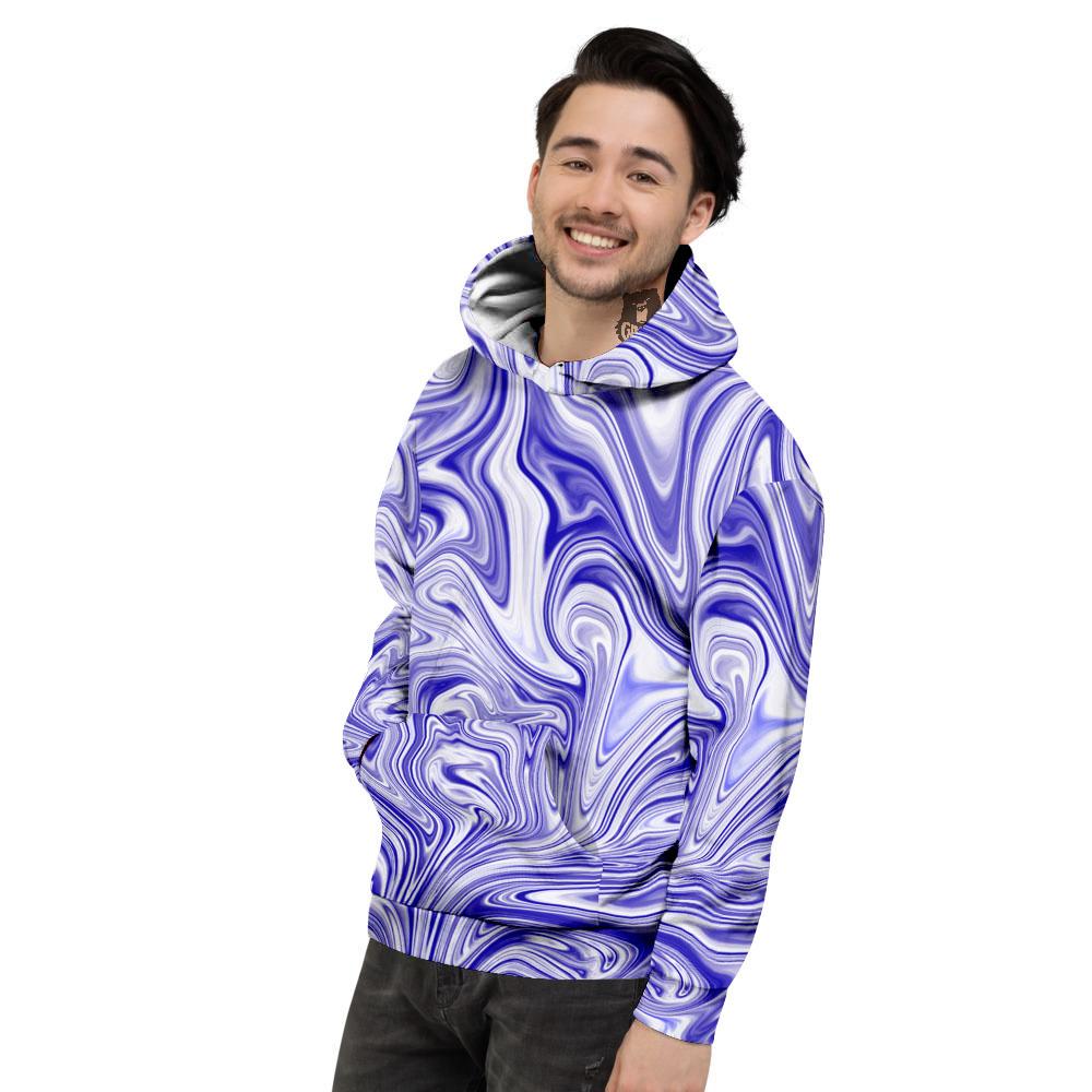 Liquid Psychedelic Print Pattern Men's Hoodie-grizzshop