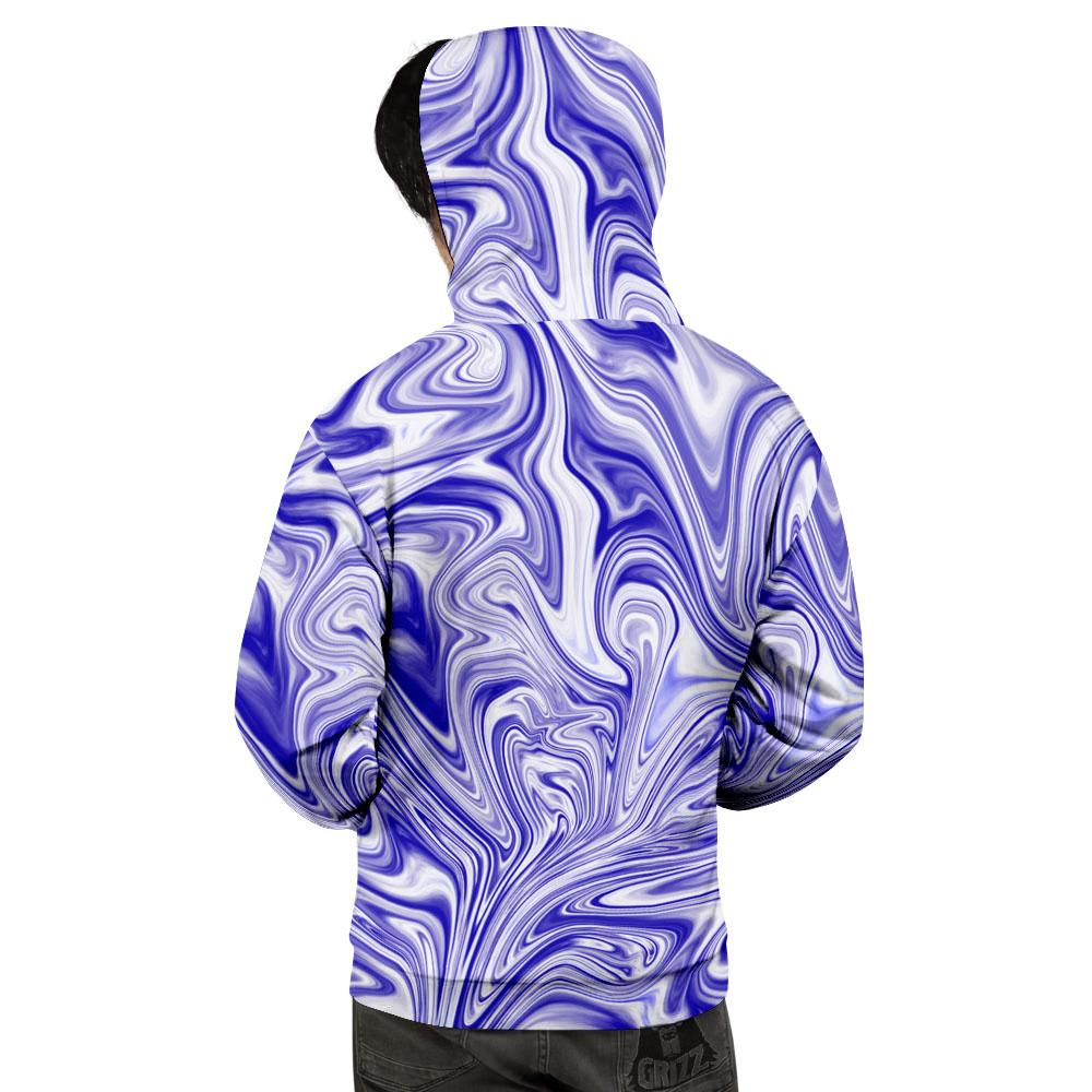 Liquid Psychedelic Print Pattern Men's Hoodie-grizzshop