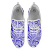 Liquid Psychedelic Print Pattern White Athletic Shoes-grizzshop