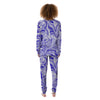 Liquid Psychedelic Print Pattern Women's Pajamas-grizzshop