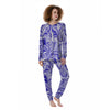 Liquid Psychedelic Print Pattern Women's Pajamas-grizzshop