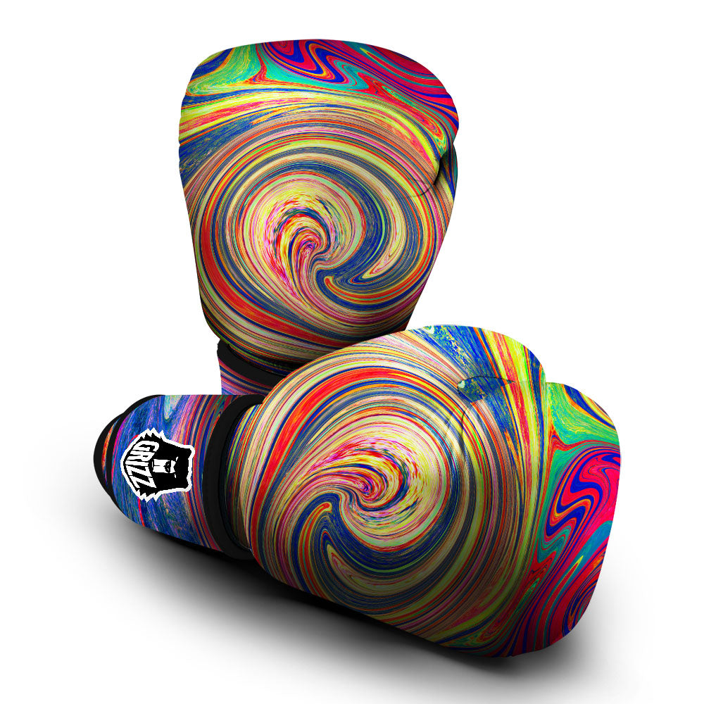 Liquid Trippy Abstract Psychedelic Print Boxing Gloves-grizzshop