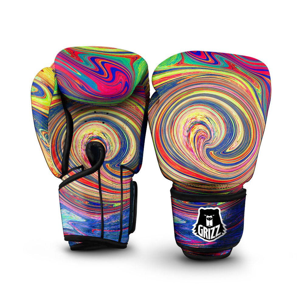 Liquid Trippy Abstract Psychedelic Print Boxing Gloves-grizzshop