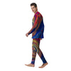 Liquid Trippy Abstract Psychedelic Print Men's Pajamas-grizzshop