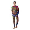 Liquid Trippy Abstract Psychedelic Print Men's Pajamas-grizzshop