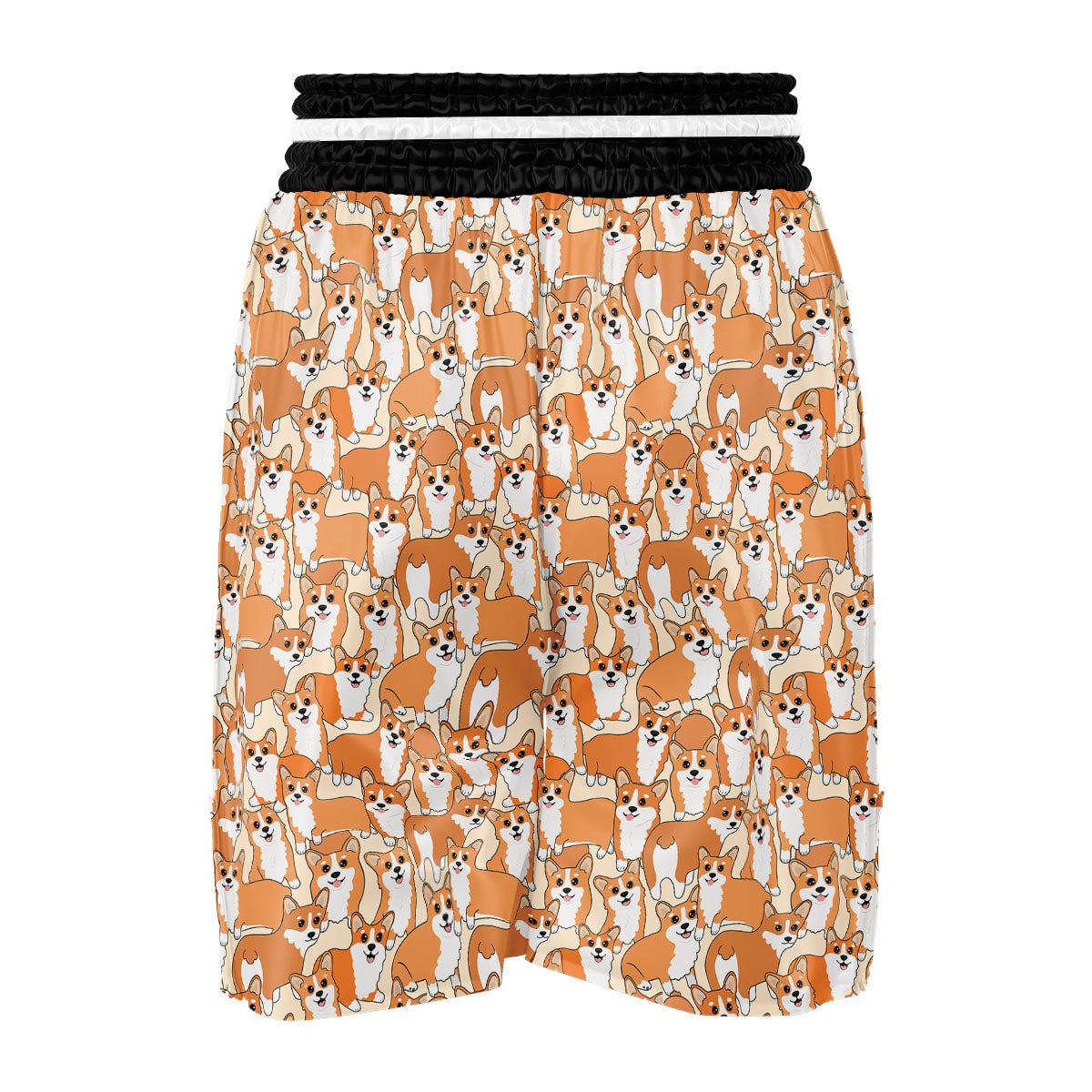 Little Corgi Print Pattern Boxing Shorts-grizzshop