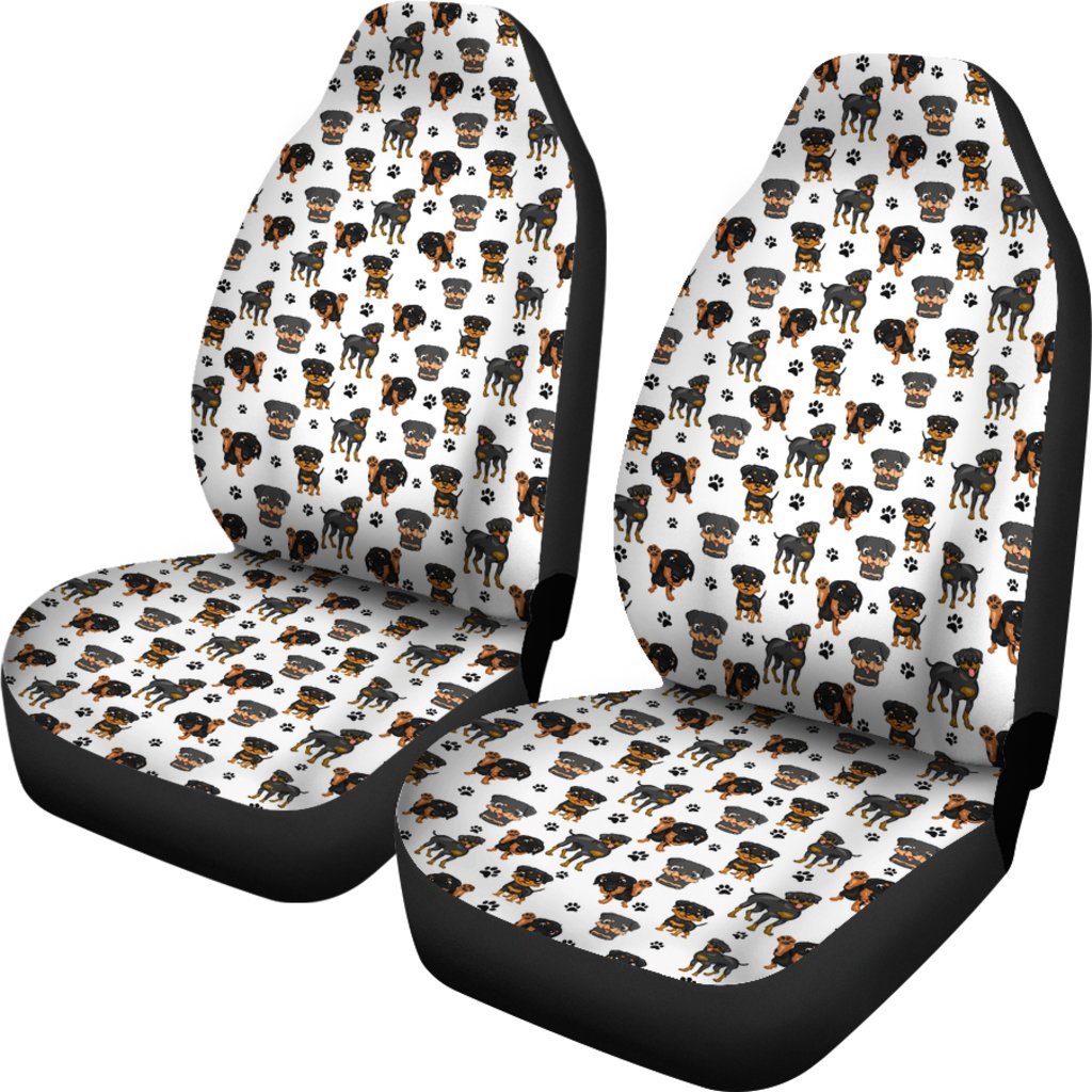 Little Rottweiler Universal Fit Car Seat Covers-grizzshop