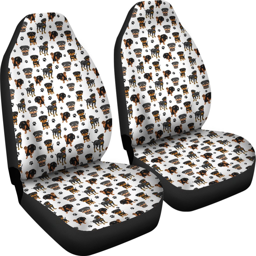 Little Rottweiler Universal Fit Car Seat Covers-grizzshop