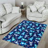 Little Teddy Bear Pattern Print Floor Mat-grizzshop