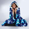 Little Teddy Bear Pattern Print Hooded Blanket-grizzshop