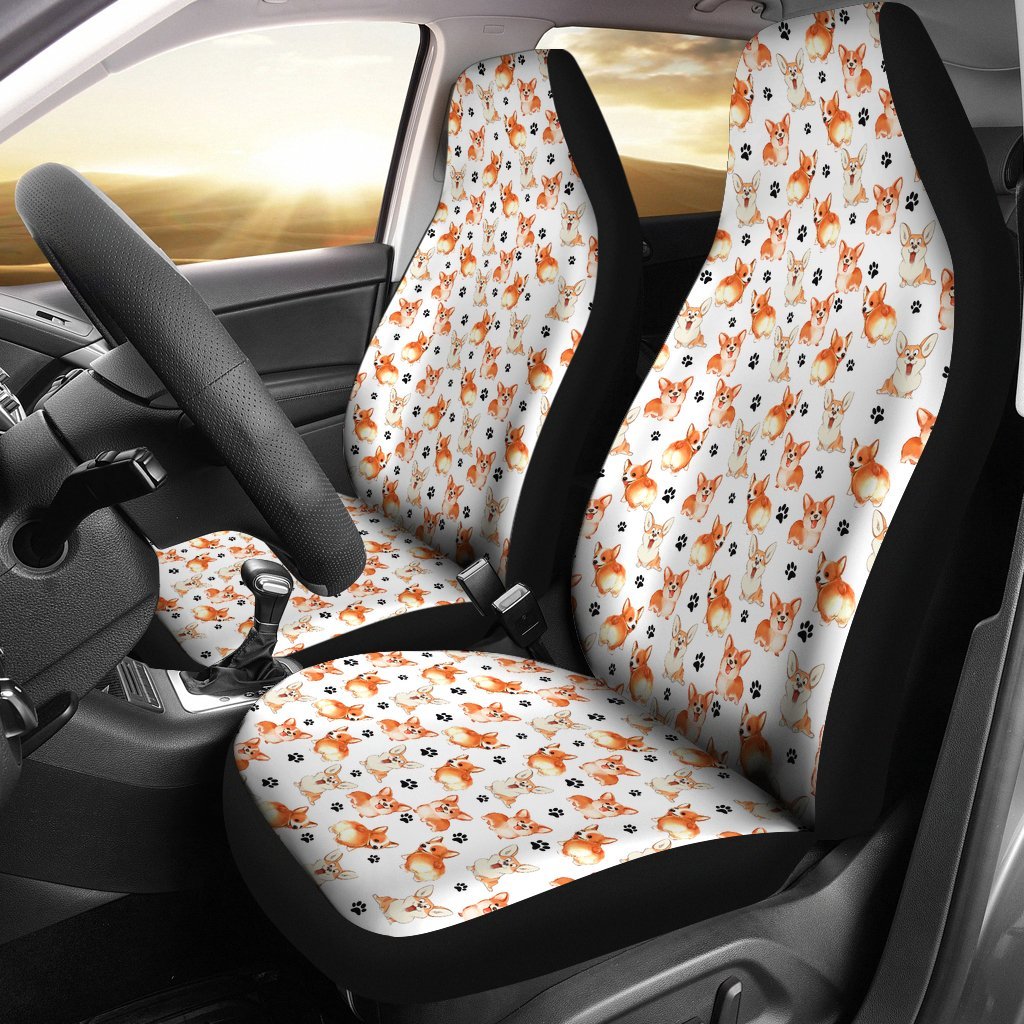 Little Welsh Corgi Universal Fit Car Seat Covers-grizzshop