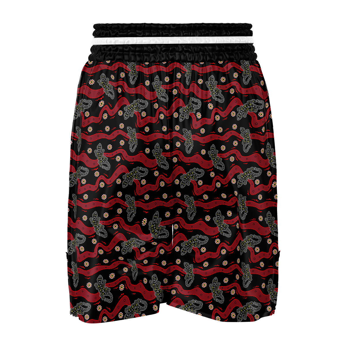 Lizard Aboriginal Print Pattern Boxing Shorts-grizzshop