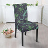 Lizard Leaf Pattern Print Chair Cover-grizzshop