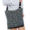 Lizard Leaf Pattern Print Crossbody Bags-grizzshop