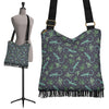 Lizard Leaf Pattern Print Crossbody Bags-grizzshop