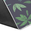 Lizard Leaf Pattern Print Floor Mat-grizzshop