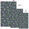 Lizard Leaf Pattern Print Floor Mat-grizzshop